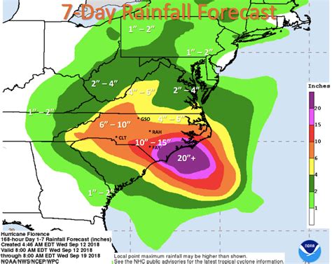 North Carolina Flood Zones, Maps, & Projections for Hurricane Florence ...