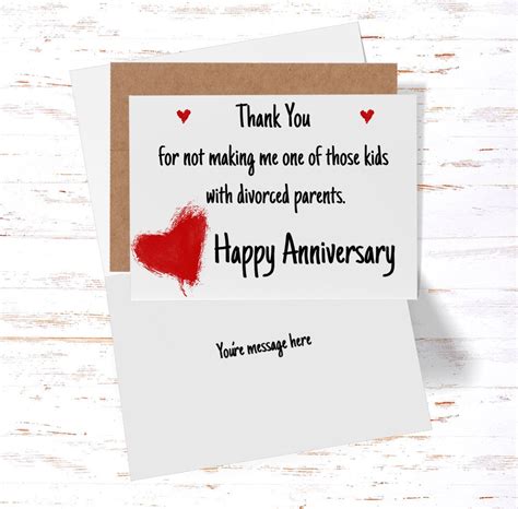 Anniversary Card for Parents, Parents Anniversary Gift, Funny Wedding ...