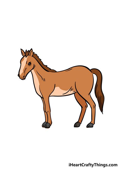 Horse drawing for beginners - herolasopa