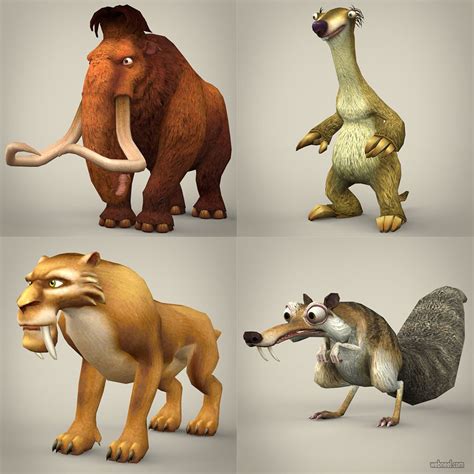 20 Realistic 3D Animal Models and character designs