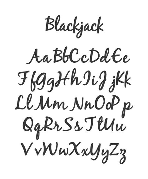 Hand Lettering Alphabet Fonts