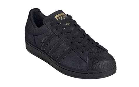 adidas Superstar Black Suede - Dec 2021 - H69158 - KicksOnFire.com