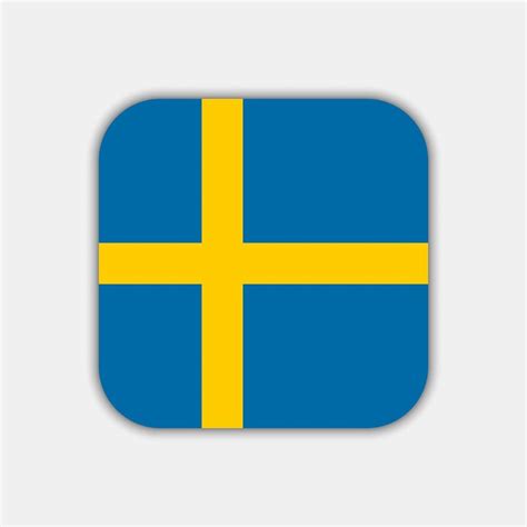 Sweden flag, official colors. Vector illustration. 11081872 Vector Art ...