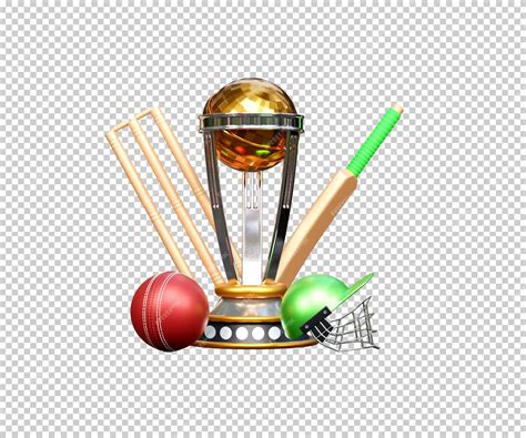 Premium PSD | 3d cricket world cup trophy illustration or 3d realistic ...