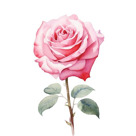 Premium Vector | Watercolor rose drawing