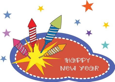 New Years Clipart-happy new year fireworks clipart