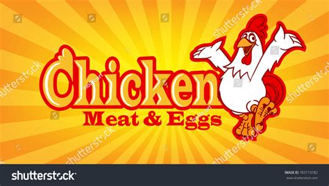 Chicken Banner Illustration Stock Vector (Royalty Free) 783713782