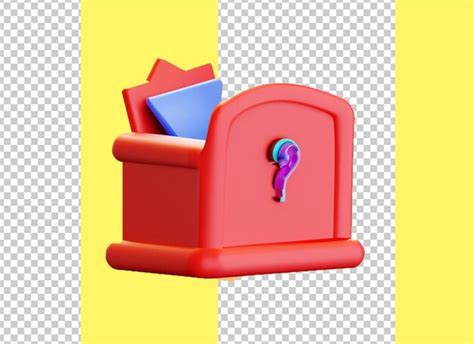 Premium PSD | Post box letter box