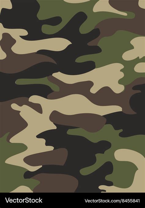 Camouflage pattern background woodland style Vector Image