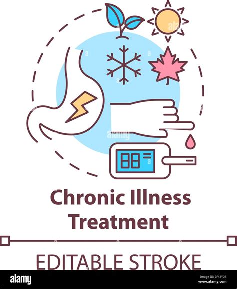 Chronic illness treatment concept icon Stock Vector Image & Art - Alamy