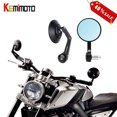 Aliexpress.com : Buy Motorcycle mirrors 13mm 18mm HandleBar Cafe Racer ...