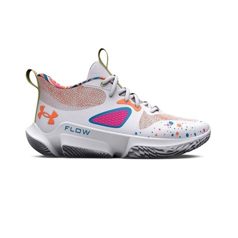 Buy Under Armour Women FLOW Breakthru 3 LE White & Orange Basketball ...