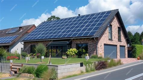 Premium Photo | Solar panels installed or installed on houses