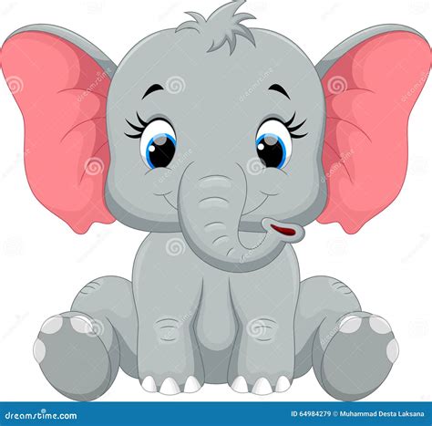 Baby Elephant Cartoon Stock Illustrations – 26,623 Baby Elephant ...