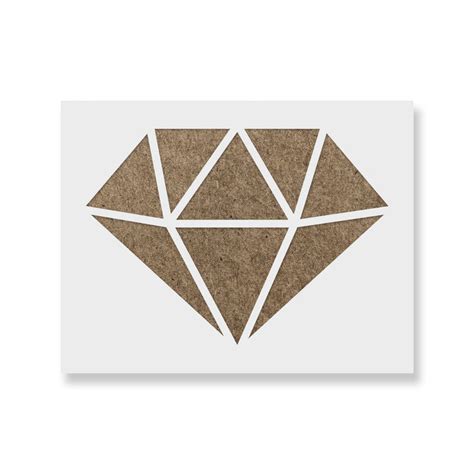 Diamond Stencil - Laser-Cut Stencil of a Diamond Shape | Stencil Revolution