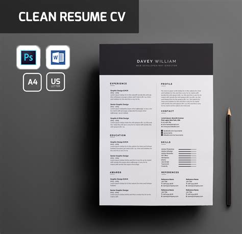 Resume/CV | Resume Templates ~ Creative Market