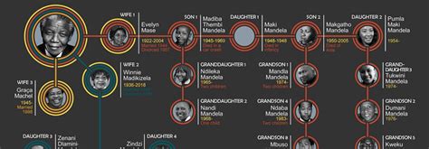 Nelson Mandela family tree infographic - South Africa Gateway