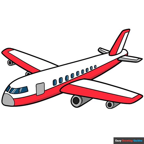 Draw An Airplane Cartoon Airplane Drawing Tutorial Art Lesson For Kids ...