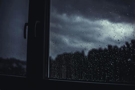 Free picture: storm, rain, glass, dark, night, window