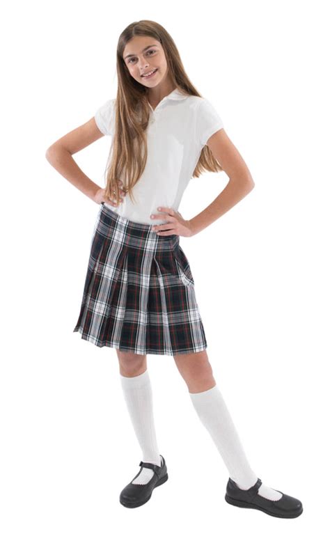 School Uniform Girls Plaid Skirt Top of The Knee – hello nella