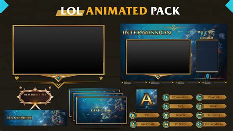 League of legends Animated Stream overlay twitch :: Behance