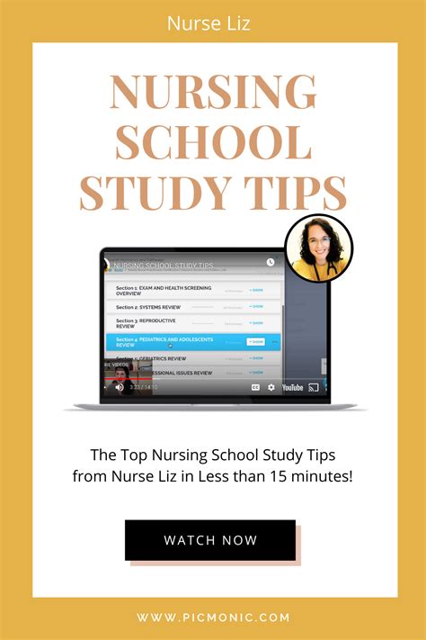 Nursing School Study Tips with Nurse Liz | Nursing school studying ...