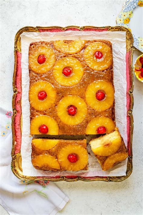 Pineapple Upside Down Cake – Easy & Delicious - Supergolden Bakes