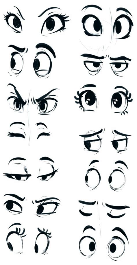 How To Draw Eyes Cartoon Step By Step - Fotomuslik