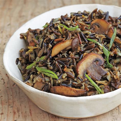 Wild Rice with Balsamic Mushrooms Recipe | Martha Stewart