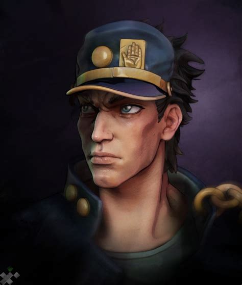 Jotaro Kujo fanart timelapse - Tioxic.com