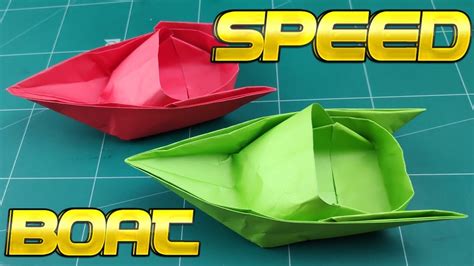 How to Make A Paper Boat, DIY Easy Paper Speed Boat, Origami Paper Boat ...