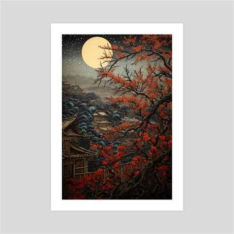 Japanese Ukiyo-e Art Mount Fuji From Lake 67, an art print by ...