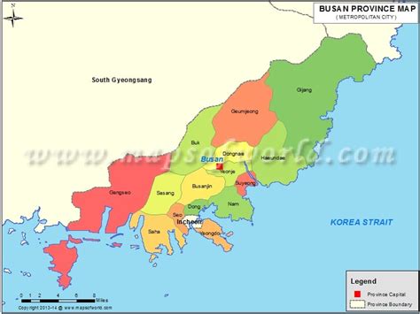 Busan Map, Busan South Korea