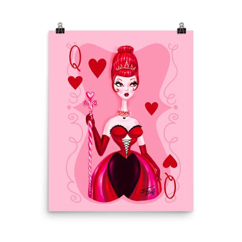 Queen of Hearts • Art Print – Miss Fluff's Boutique