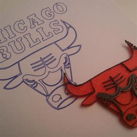 Download free STL file Chicago Bulls Logo • 3D print design ・ Cults