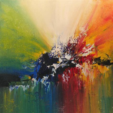 Abstract Color Explosion #18 Painting by Oliver Maass | Saatchi Art