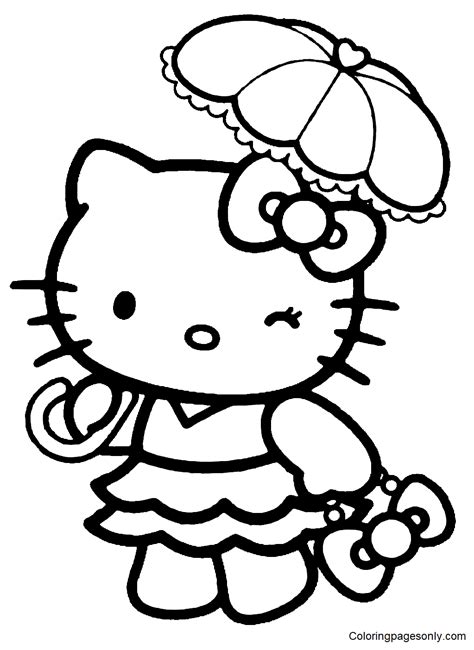 Hello Kitty Halloween Coloring Pages Minister Coloring