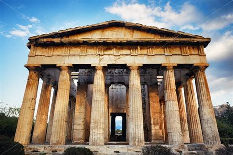 Temple of Hephaestus closeup – Songquan Photography