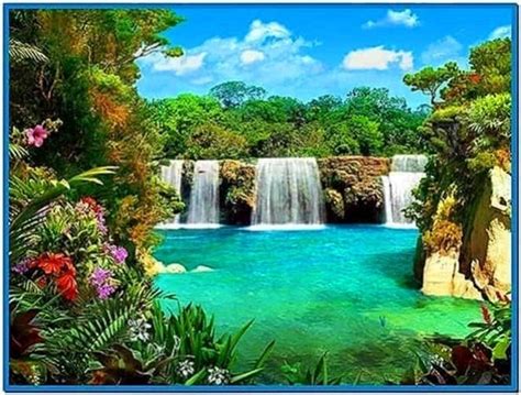 3D Screensaver Waterfall - Download-Screensavers.biz