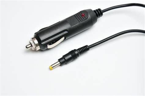 Premium Photo | 12 volt car adapter on a white background