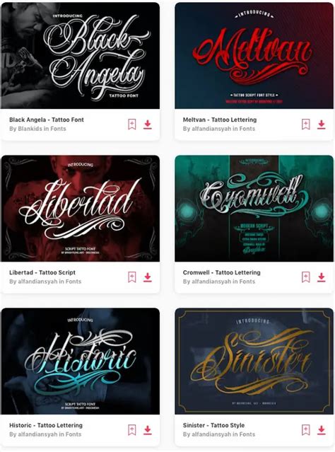 20+ Best Cursive Tattoo Fonts for Creative Designs (11 Free)