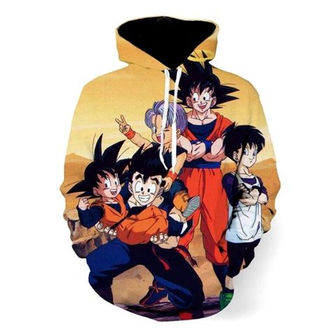 Goku Angel Kids Gohan Goten Trunks Family Hoodie • SuperSaiyanShop