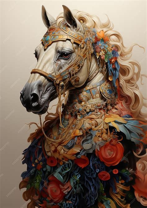 Premium Vector | Aristocratic animals renaissance portrait digital art