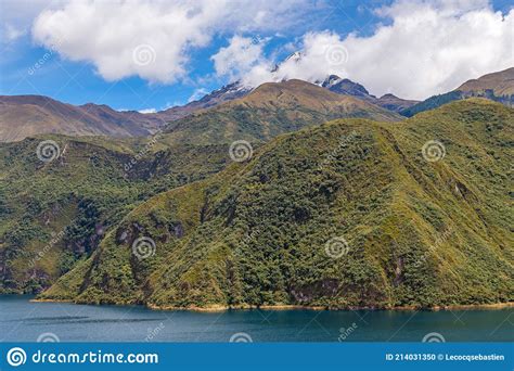 Cotacachi Volcano and Cuicocha Lake, Otavalo, Ecuador Stock Photo ...