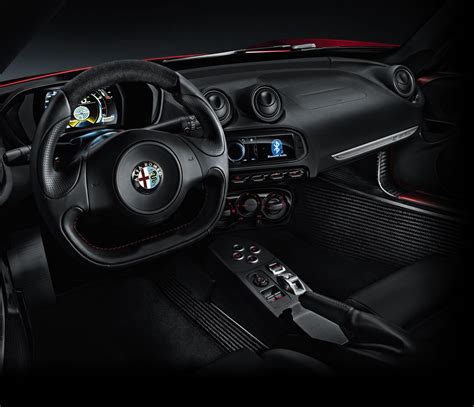 Alfa Romeo 4C interior press shot