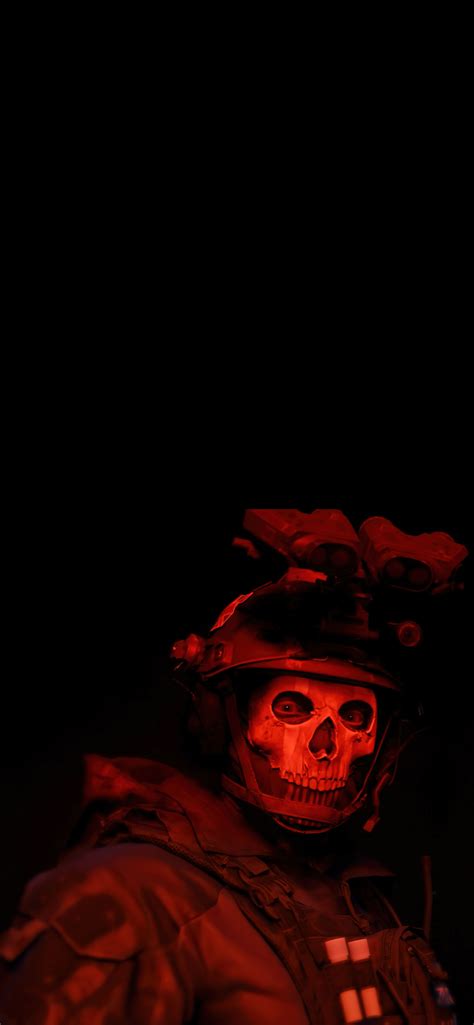 Modern Warfare 2 Ghost [1284x2778] : r/Amoledbackgrounds