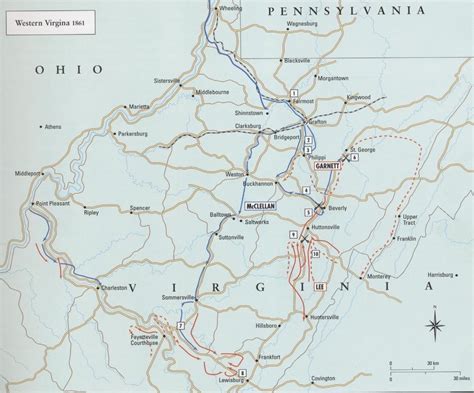 U. S. Civil War Maps - West Virginia, 1861