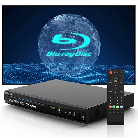 WONNIE Blu Ray DVD Player for TV, Portable Blu Ray Player with HDIM/AV ...