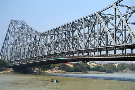 Hoogly river and Howrah Bridge Kolkata