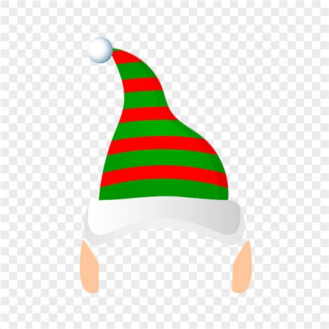 Cartoon Elf Hat With Ears PNG | Citypng